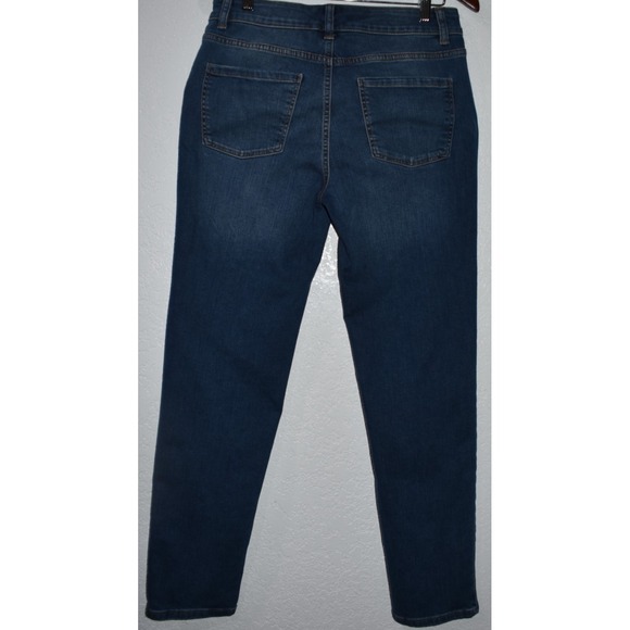 Talbots 4 Simply Flattering 5-pocket Jeans Stretch Blue Denim Slim 29 Inseam - Picture 15 of 16